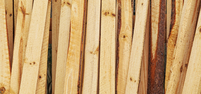 A mango wood that has spalting or discoloration.