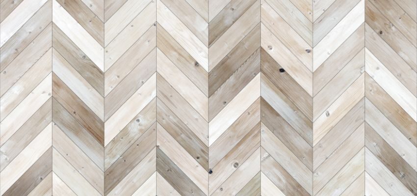 Chevron pattern is a wood floor pattern consisting of a series of planks arranged in a V-shape or zigzag pattern.