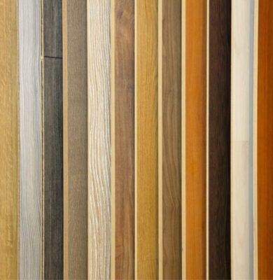 A set of different wood floor colors.
