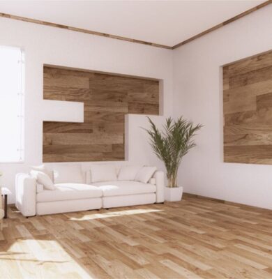 Wooden floors using a wood stabilizer.