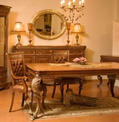 Wooden furniture is well-maintained by using olive oil.