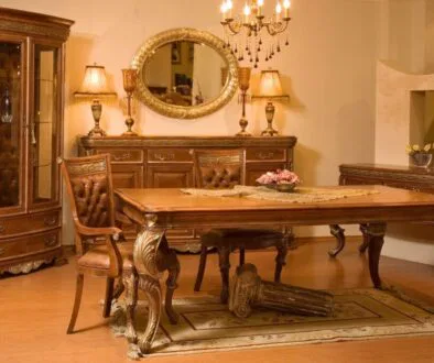 Wooden furniture is well-maintained by using olive oil.