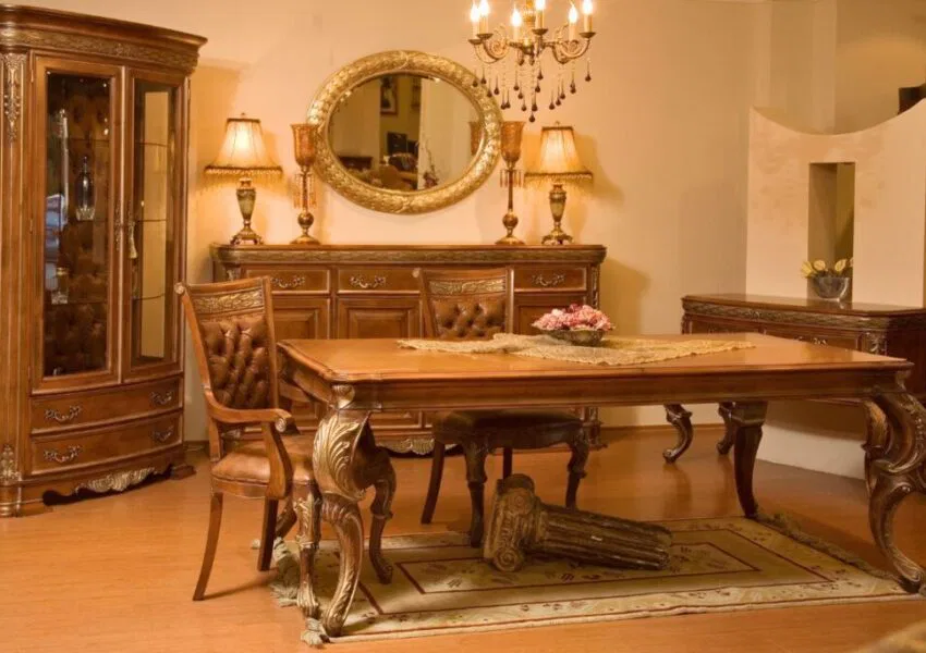 Wooden furniture is well-maintained by using olive oil.
