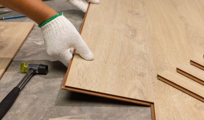 The expert man use same flooring throughout house.