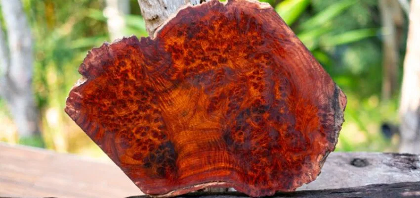 Amboyna Burl wood comes from a type of tree that grows in Southeast Asia.