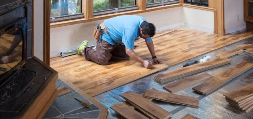 A specialist who installs a floating floor.