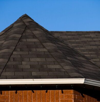 A house with the appropriate roof pitch.