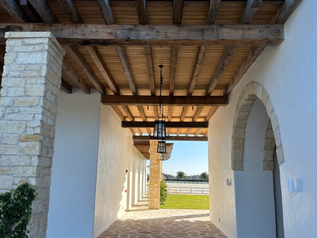 Reclaimed Douglas Fir Natural Patina Beams - Horse Stable