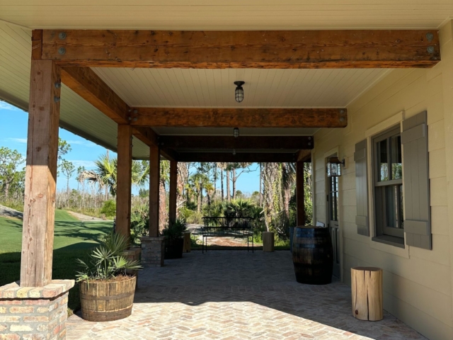Reclaimed Douglas Fir Natural Patina Beams - Golf Course Halfway House