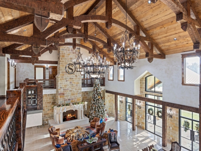 Reclaimed Douglas Fir Re-Hewn Curved Trusses