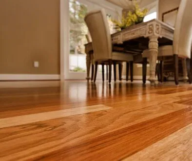 The floor looks more shiny and clean after deep cleaning.