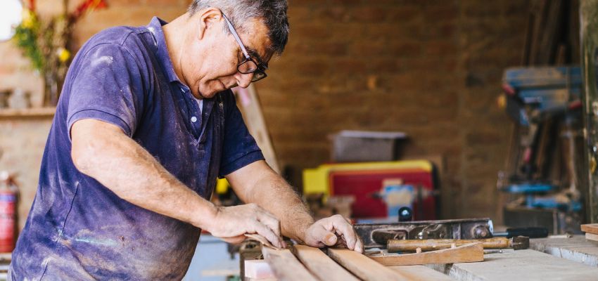 refinishing furniture (3) A skilled person is an expert in refinishing furniture.