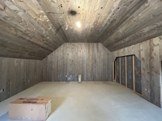 newly aged grey golf simulator room Newly Aged Grey Golf Simulator Room
