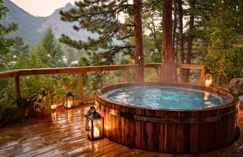 cedar hot tub (3) Cedar hot tubs offer unmatched natural beauty, durability, and eco-friendly benefits.