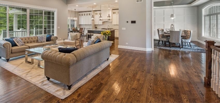 Solid Hardwood vs. Engineered Hardwood (3) The house has solid hardwood floors.