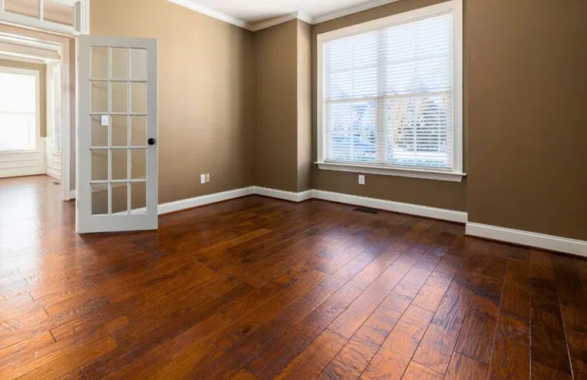 The house has signs of a sagging floor.