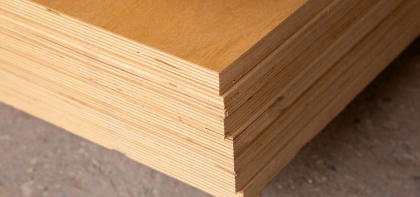 Close-up of layered panels illustrating what is composite wood and how it’s made