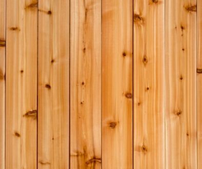 Warm natural cedar wood wall paneling with beautiful knots and grain, showing what is cedar wood used for